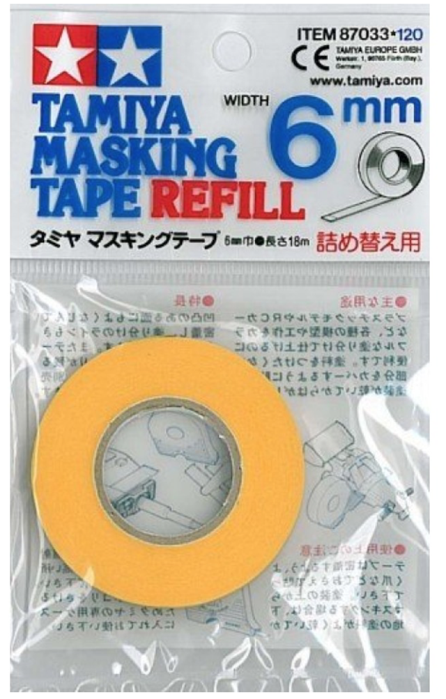 Masking Tape 6mm mit Halterung Tamiya