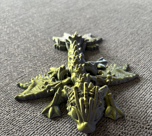 Golden Blue Water dragon Wyvern