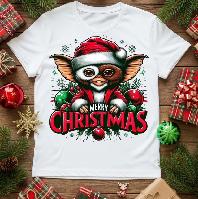 Gremlins Christmas T-shirt, DTF printed