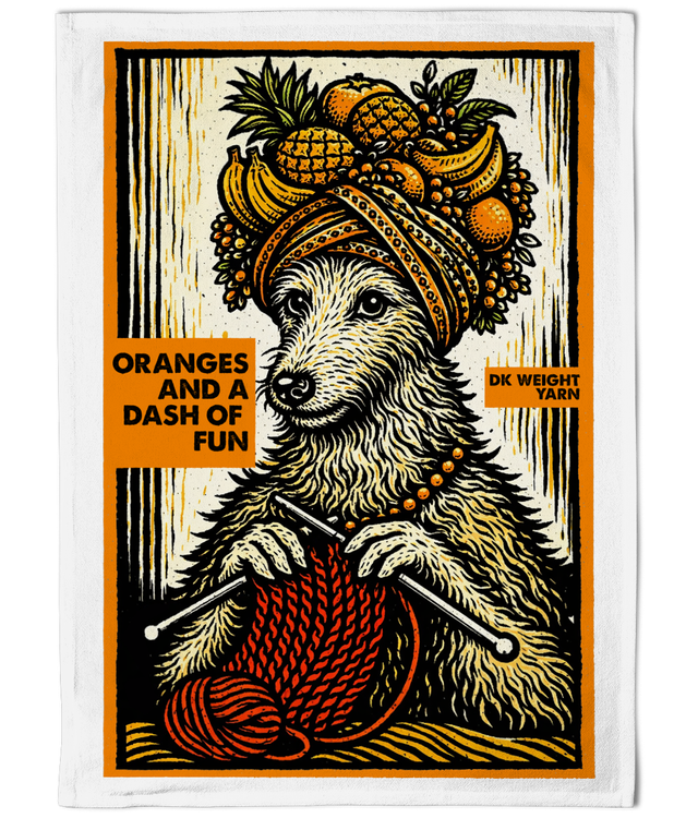 Oranges with a dash of fun! The Teatowel
