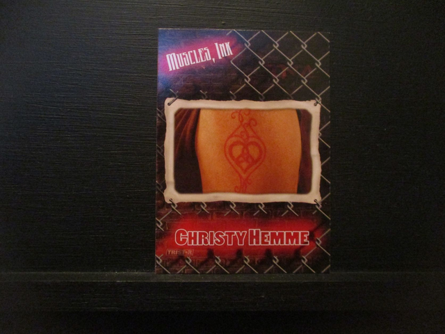 Christy Hemme - Muscles Ink Original Trading Card #M1-7