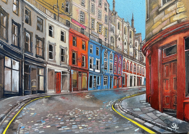 Print- Edinburgh’s Victoria Street- The McLaren Collection  version