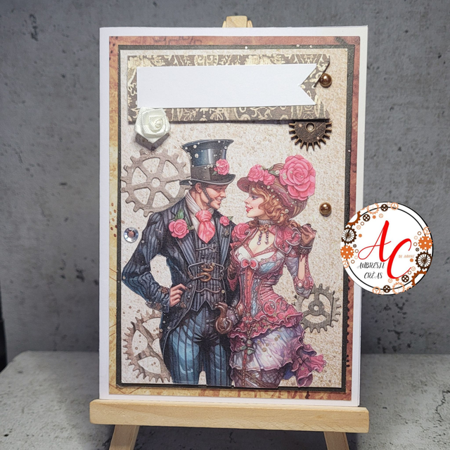 Carte Double _  Couple Steampunk V.1