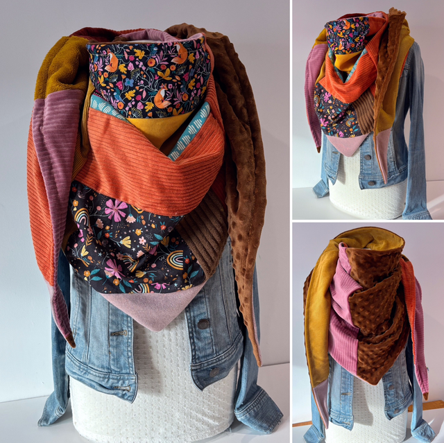 Maxi Chèche Double Patchwork 334