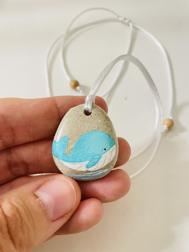 Colar Ilustrado Baleia