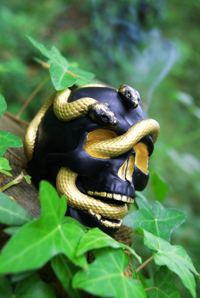 Crâne &quot;Mue éternel&quot; noir