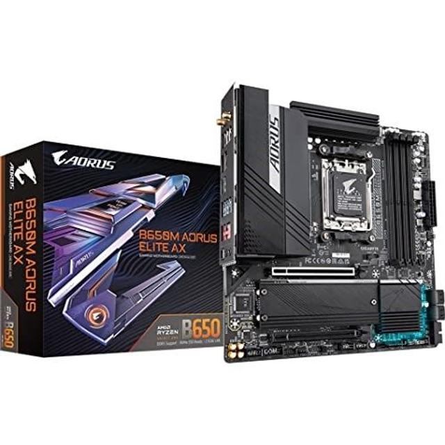 02.2.0010 – Scheda Madre Gigabyte B650M AORUS ELITE AX AM5 – Mid Range Gaming con WiFi integrato