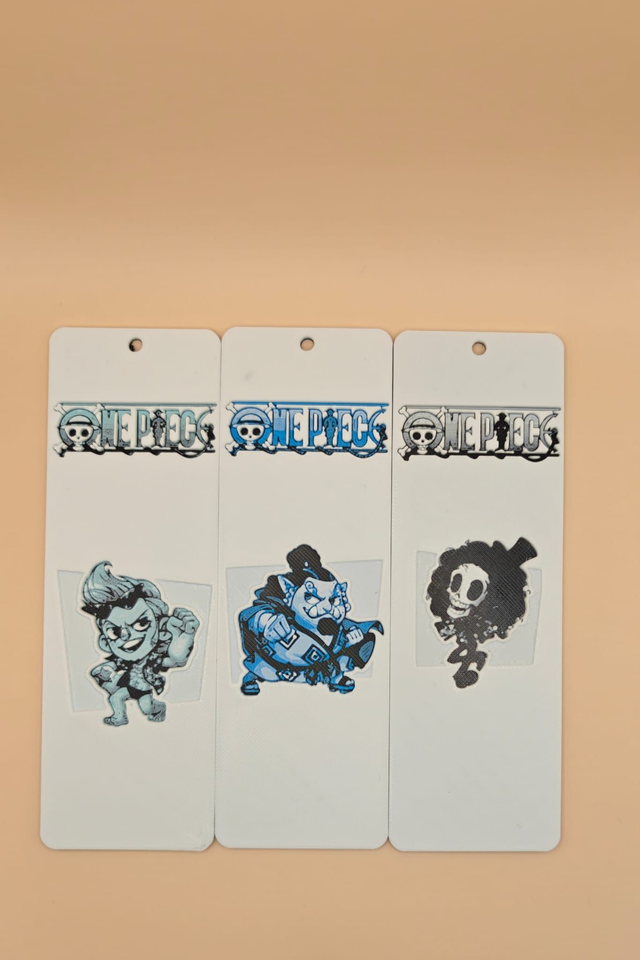 Marque‑page One Piece et cadre de présentation A4