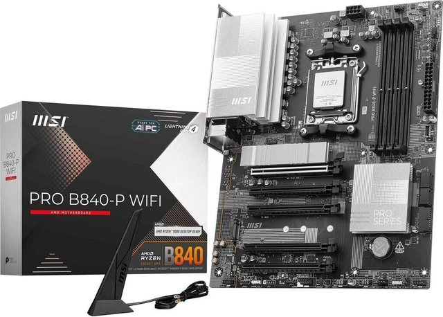 02.1.0049 – Scheda Madre MSI PRO B840‑P WIFI – ATX professionale con WiFi 7 per Ryzen 7000/8000/9000