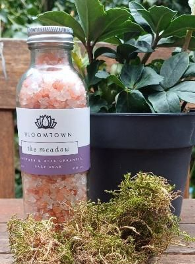 The Meadow: Lavender &amp; Rose Geranium Salt Soak