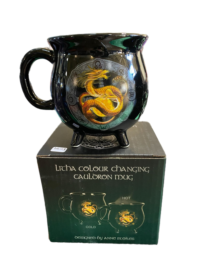 Litcha - Anne Stokes colour changing cauldron mug 