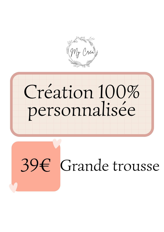 Grande trousse de toilette personnalisée 