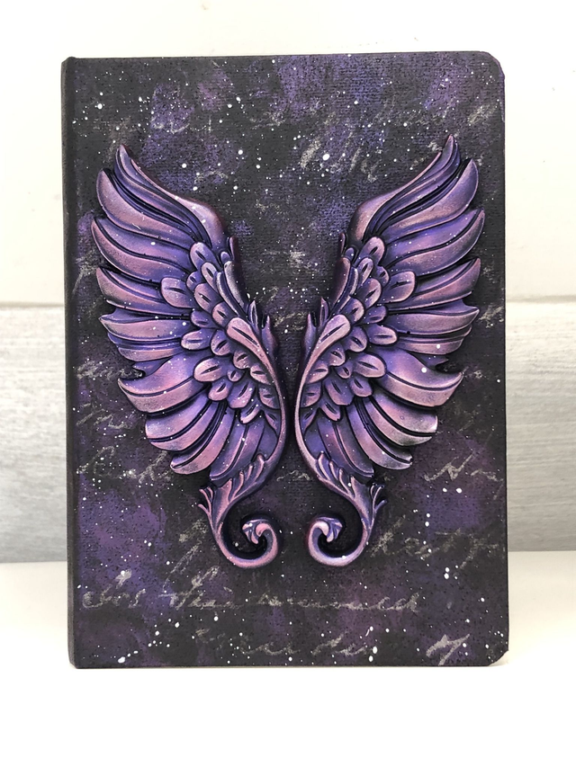Carnet Angel Wings Purple Pink