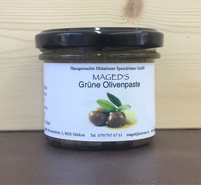 Grüne Olivenpaste