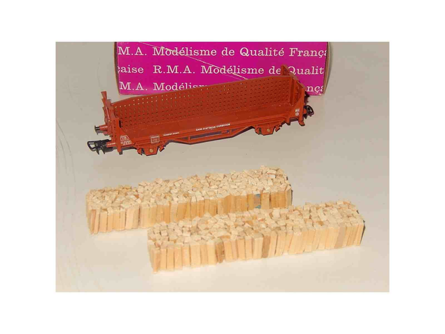 wagon transport de bois SNCF RMA 203 H0
