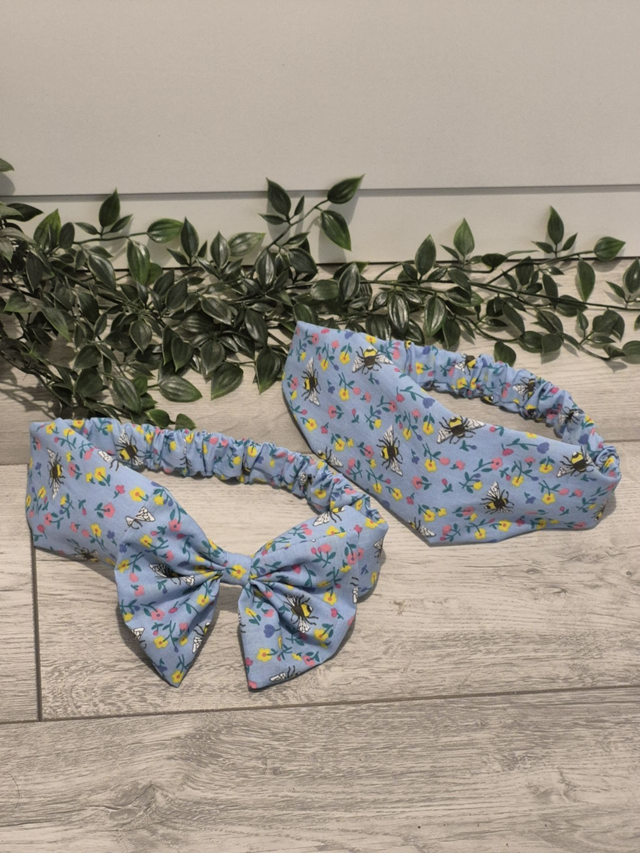 Blue Bees Elasticated Headband | 2 Styles