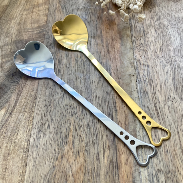 Cuillère acier coeur