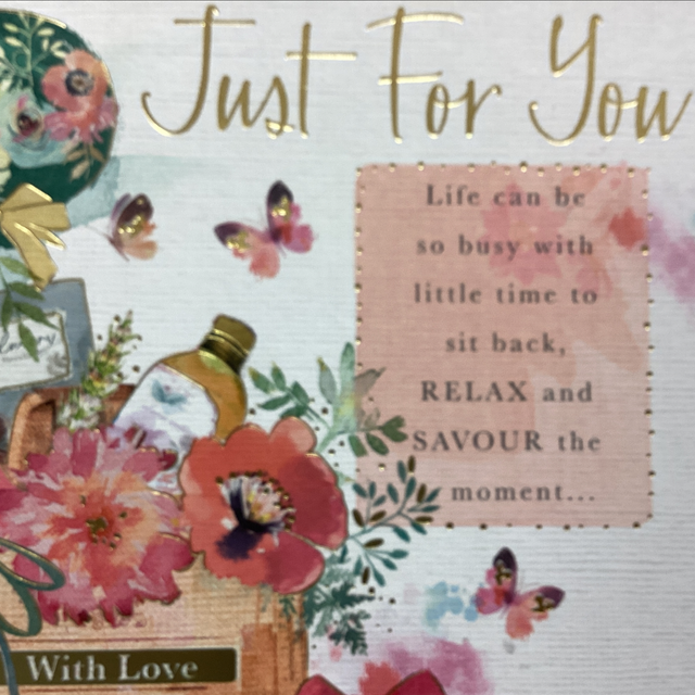 Birthday Open Relax and Savour WW