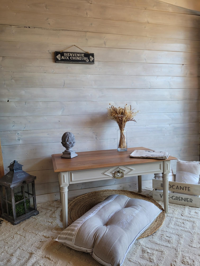 Table basse merisier massif