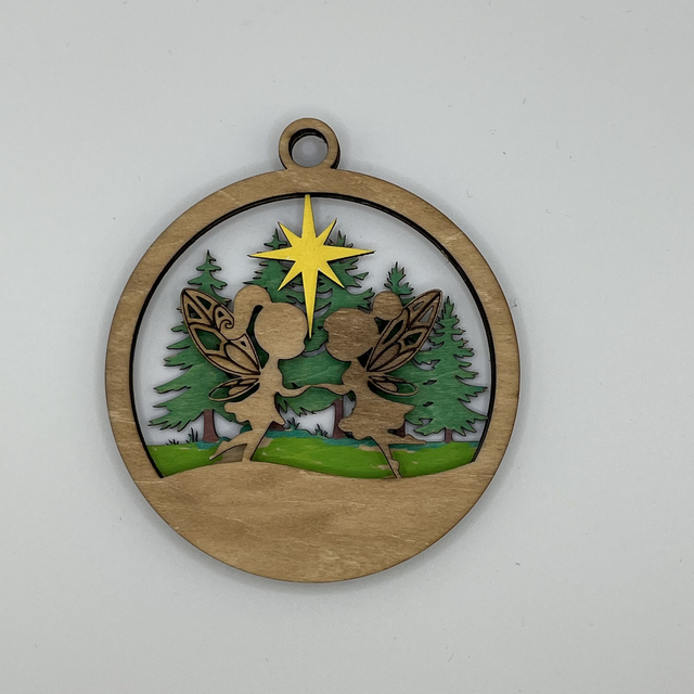 Boule de Noël fée multicouche