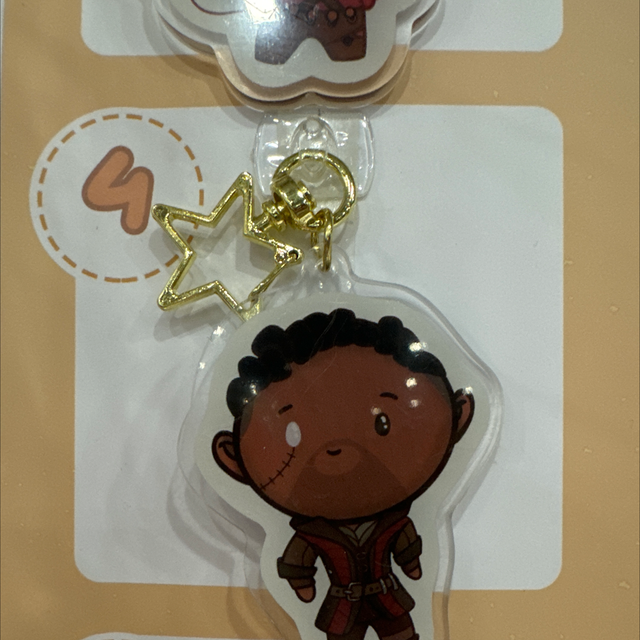 4 Baldurs Gate 3 Wyll Acrylic Charm
