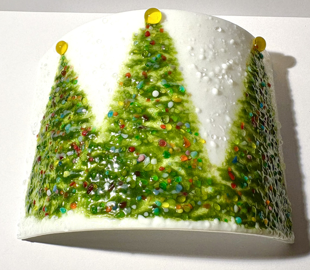 Christmas Trees Curve Scene