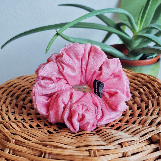 Midi Velvet Scrunchie "CottonCandy"