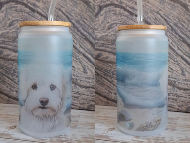 Verre givré plage coton de tulear