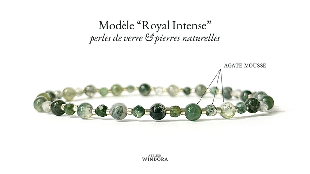 Bracelet | Agate Mousse - Collection | Lot de 2