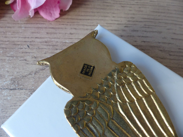 Décapsuleur Limonadier en Forme de Chouette/hibou en Laiton fait main Inde, Collection, Fête, Décoration Bar Bistrot, Cadeau Ami Crémaillère