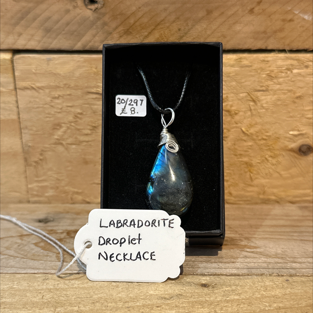 Labradorite Cord Necklace 