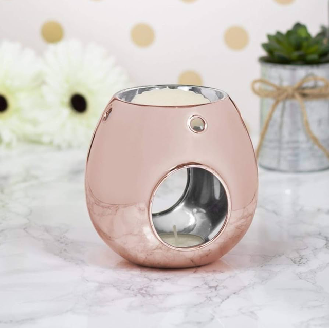 Wax/oil Warmer Rose Gold by Lesser & Pavey boxed