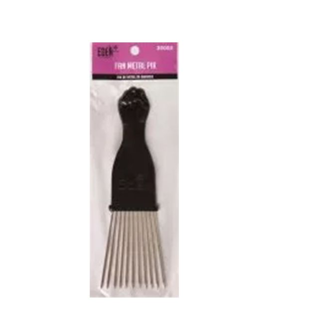 Fan Metal Fist Hair Pik - Small