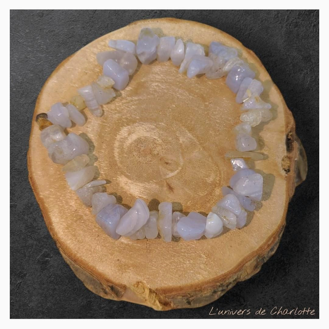 Bracelet "Calcédoine" baroque BR-214