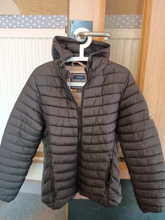 'Soulcal &amp;Co' puffer style hooded coat, UK12