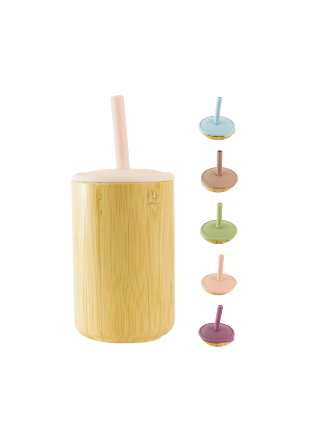 Bamboo Cup with Straw