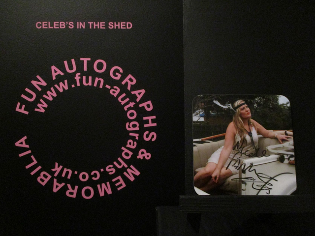 Nicole Faraday Authentic Autographed Coaster (D)(SEE PIC)