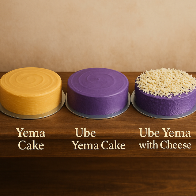 Yema Cake Variationen