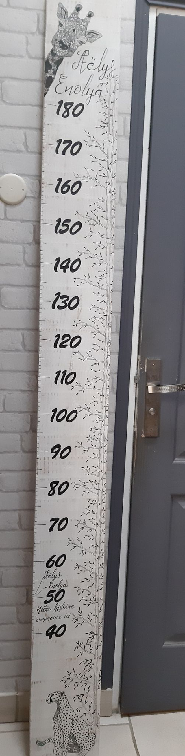 Toise personnalisée 2m10