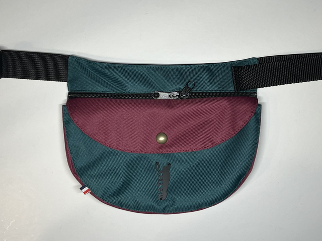 Moyenne pochette - Imperméable bicolore Canard et Framboises 