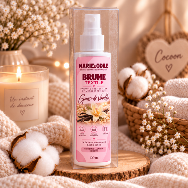 Brume textile - Gousse de vanille