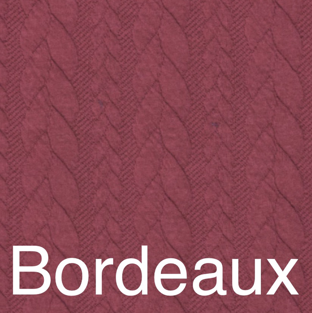 Torsadé bordeaux