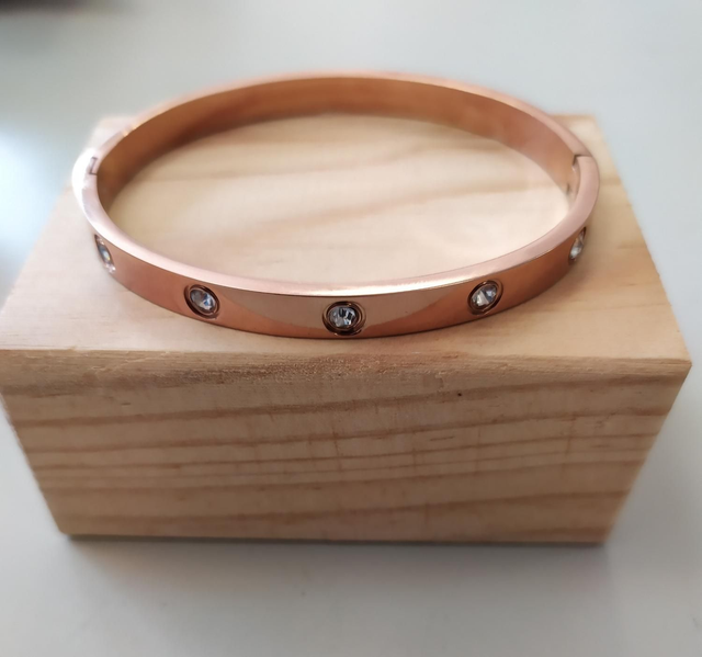 Pulseira Aço Rosa