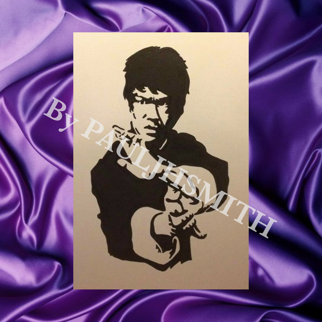 Bruce Lee Hand-Painted Canvas Artwork | 16x12 Inch or 24x18 Inch Deep-Edged Canvas
