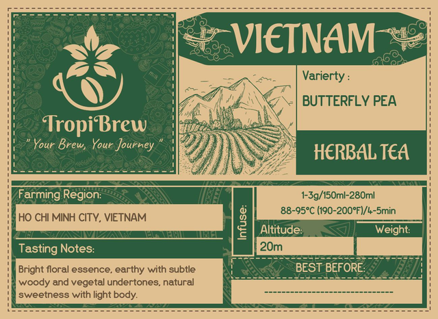 Butterfly Pea Flowers Herbal Tea