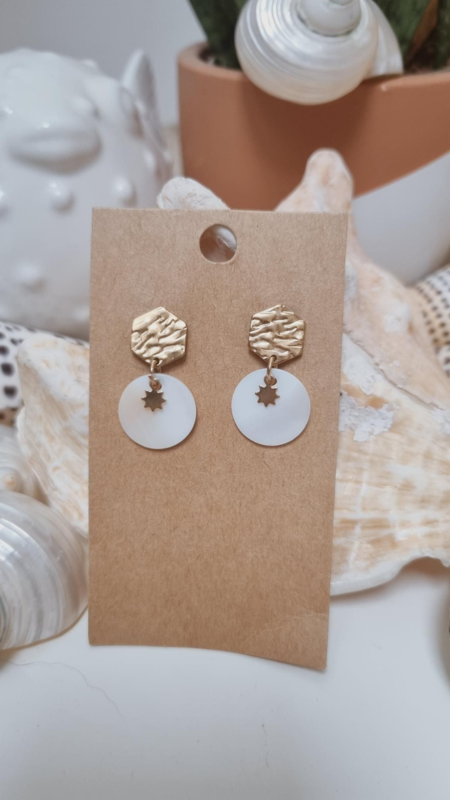Boucles d'oreilles nacre 