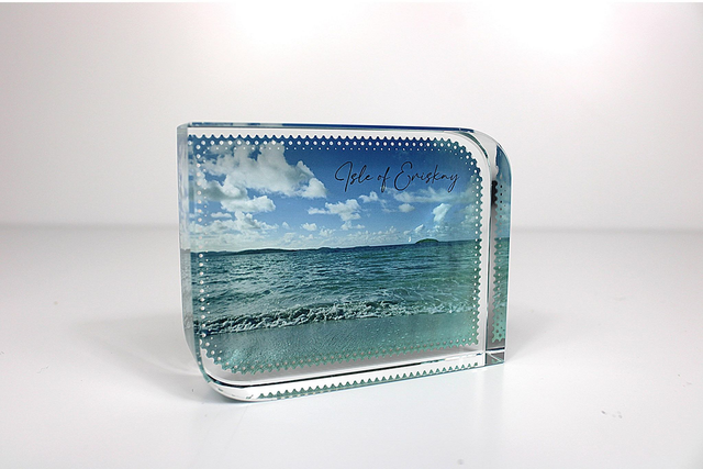 Isle of Eriskay Glass Block