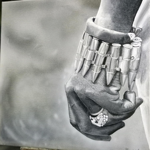 "Les Munitions" 40X40cm