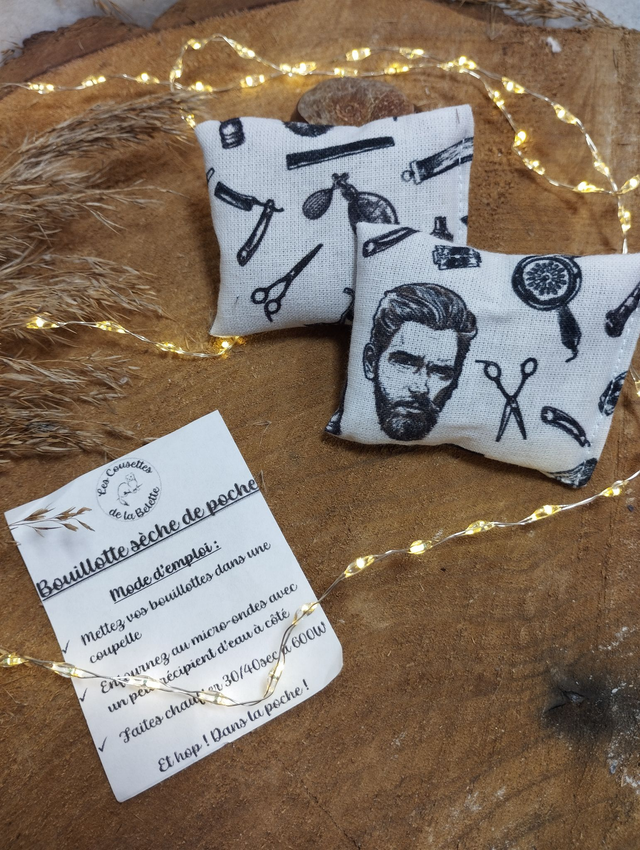 Bouillotte sèche de poche - Barber Shop