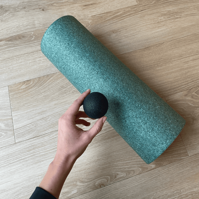 Faszienball & extra breite Faszienrolle